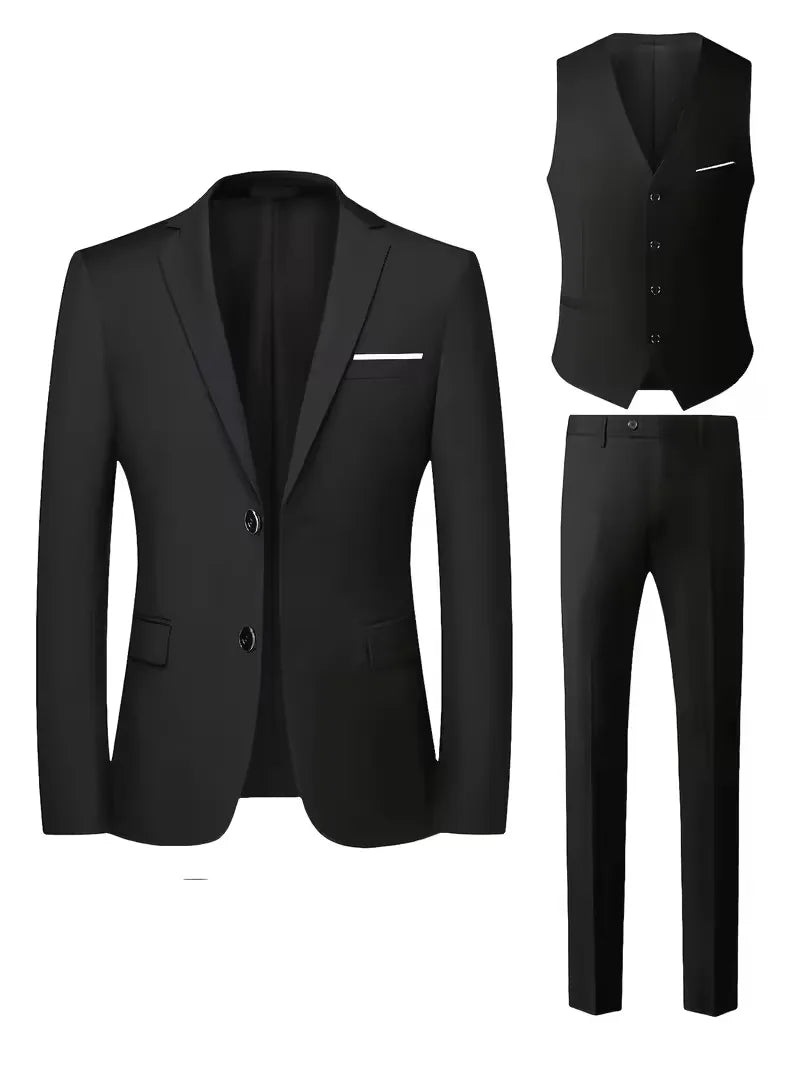 Driedelig Herenkostuum Met Slim Fit | Navando