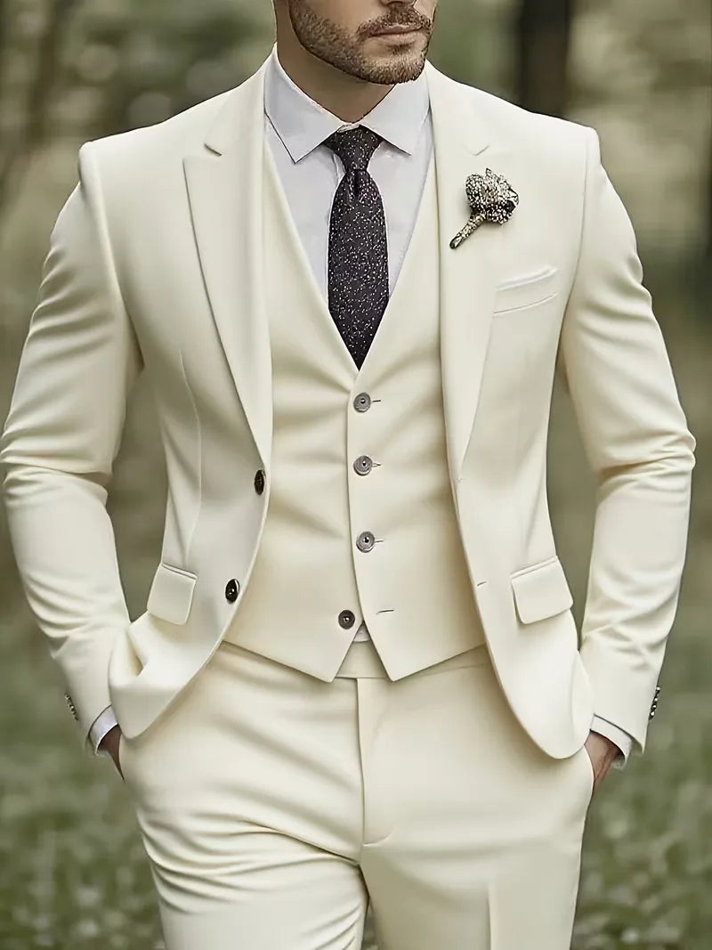 Driedelig Herenkostuum Met Slim Fit | Navando