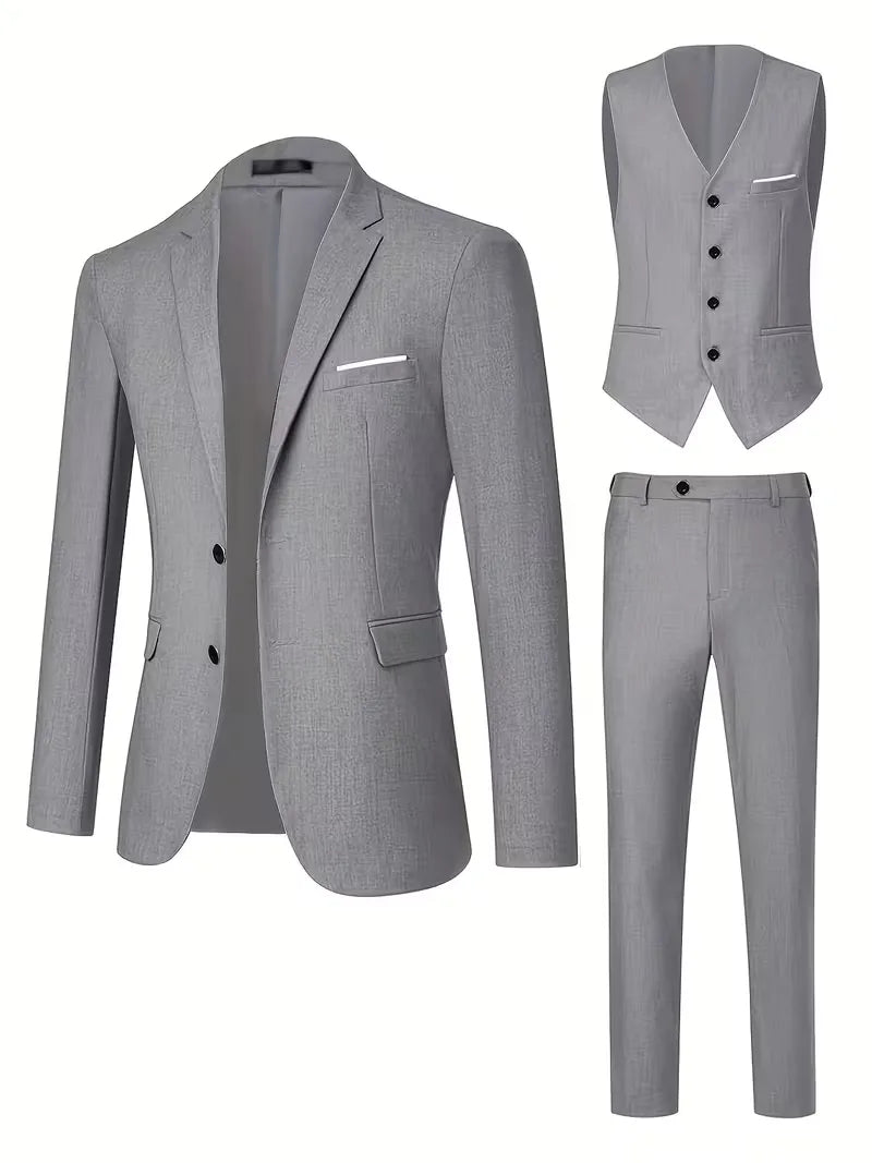 Driedelig Herenkostuum Met Slim Fit | Navando