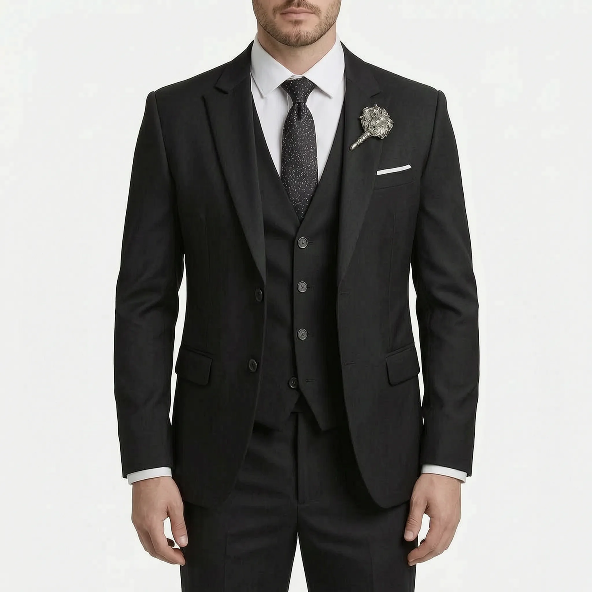 Driedelig Herenkostuum Met Slim Fit | Navando