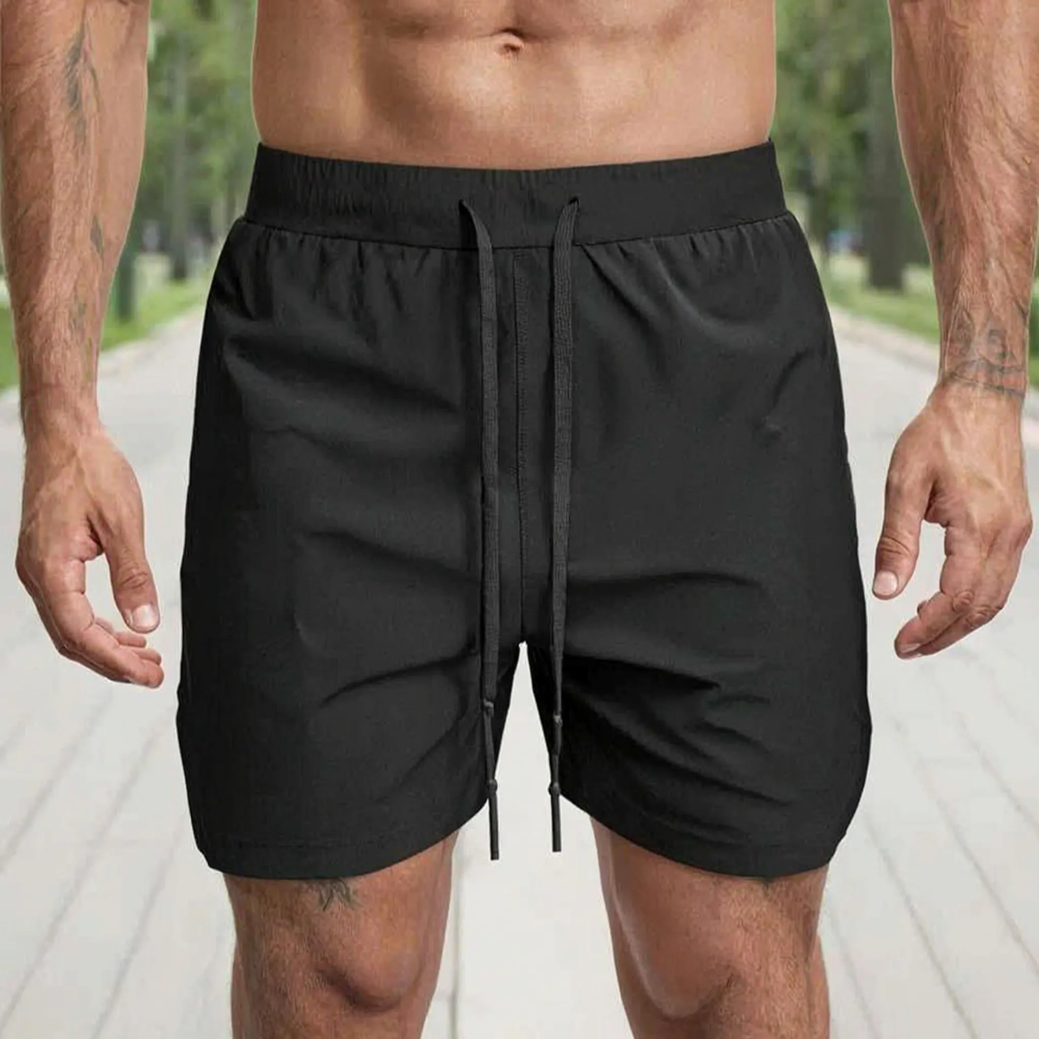 Effen Sportshort Met Sneldrogende Stof | Navando