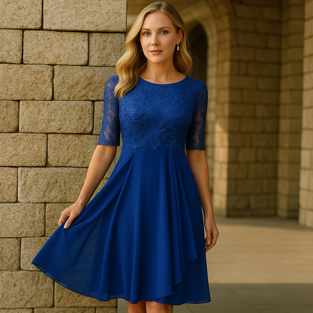 Elegante Avondjurk Met Een Vloeiende Rok | Navando
