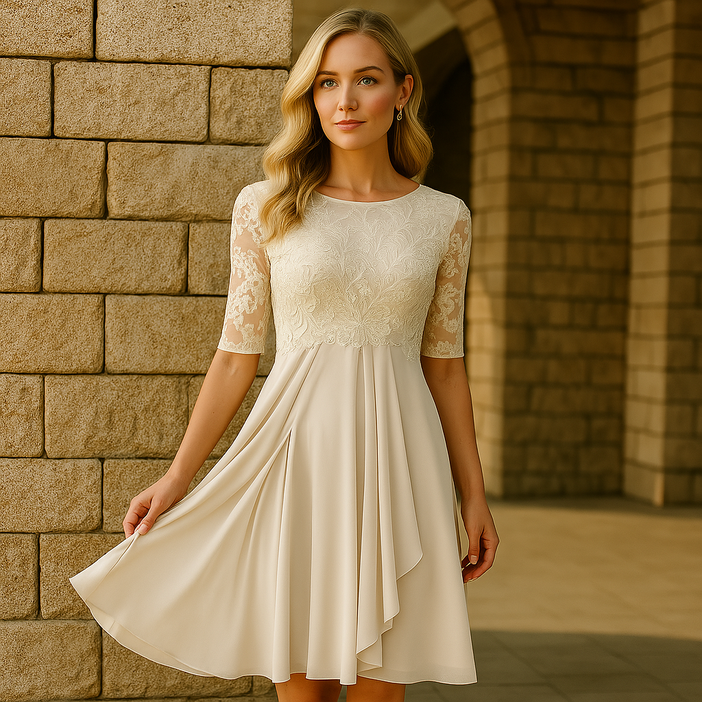 Elegante Avondjurk Met Een Vloeiende Rok | Navando