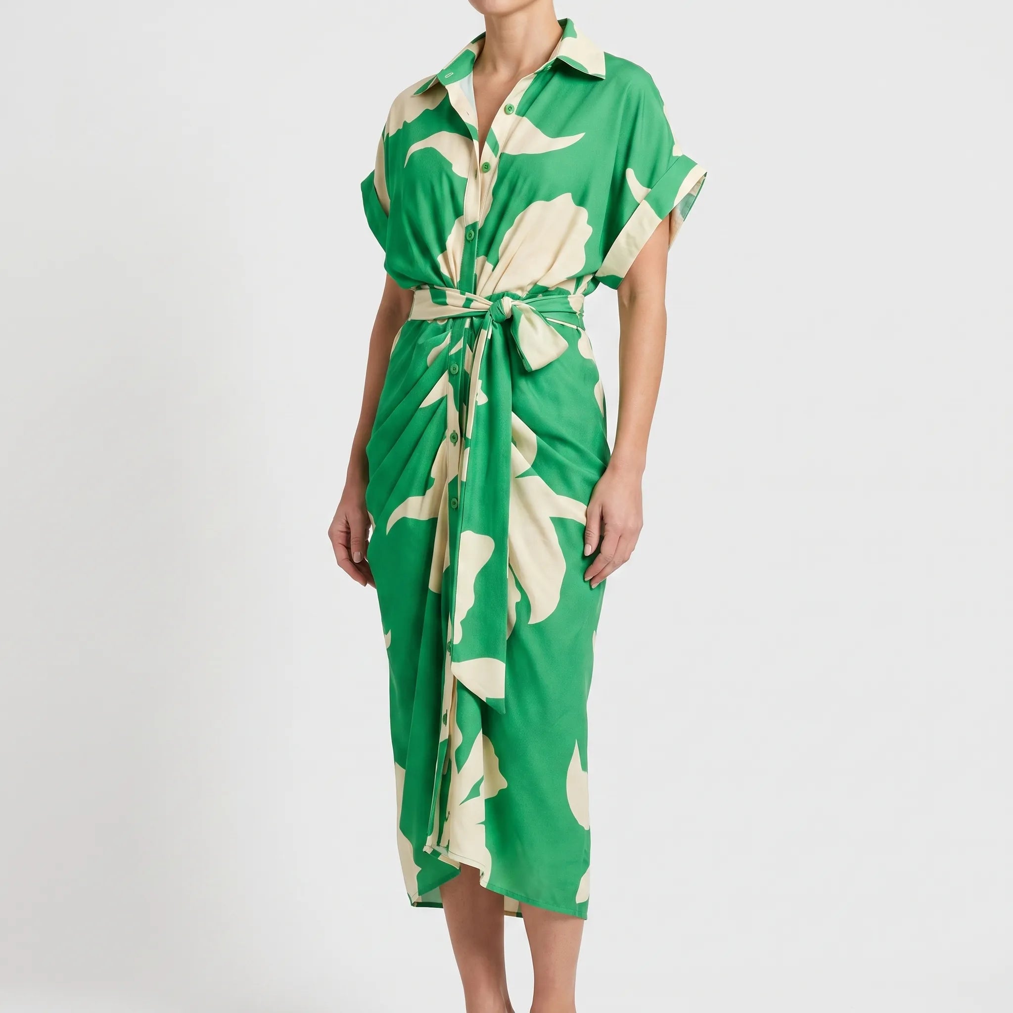 Elegante Damesjurk Met Opvallende Print | Navando