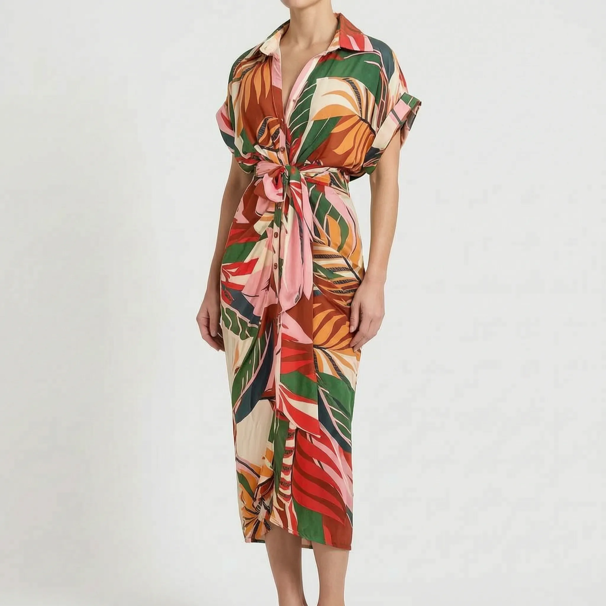 Elegante Damesjurk Met Opvallende Print | Navando