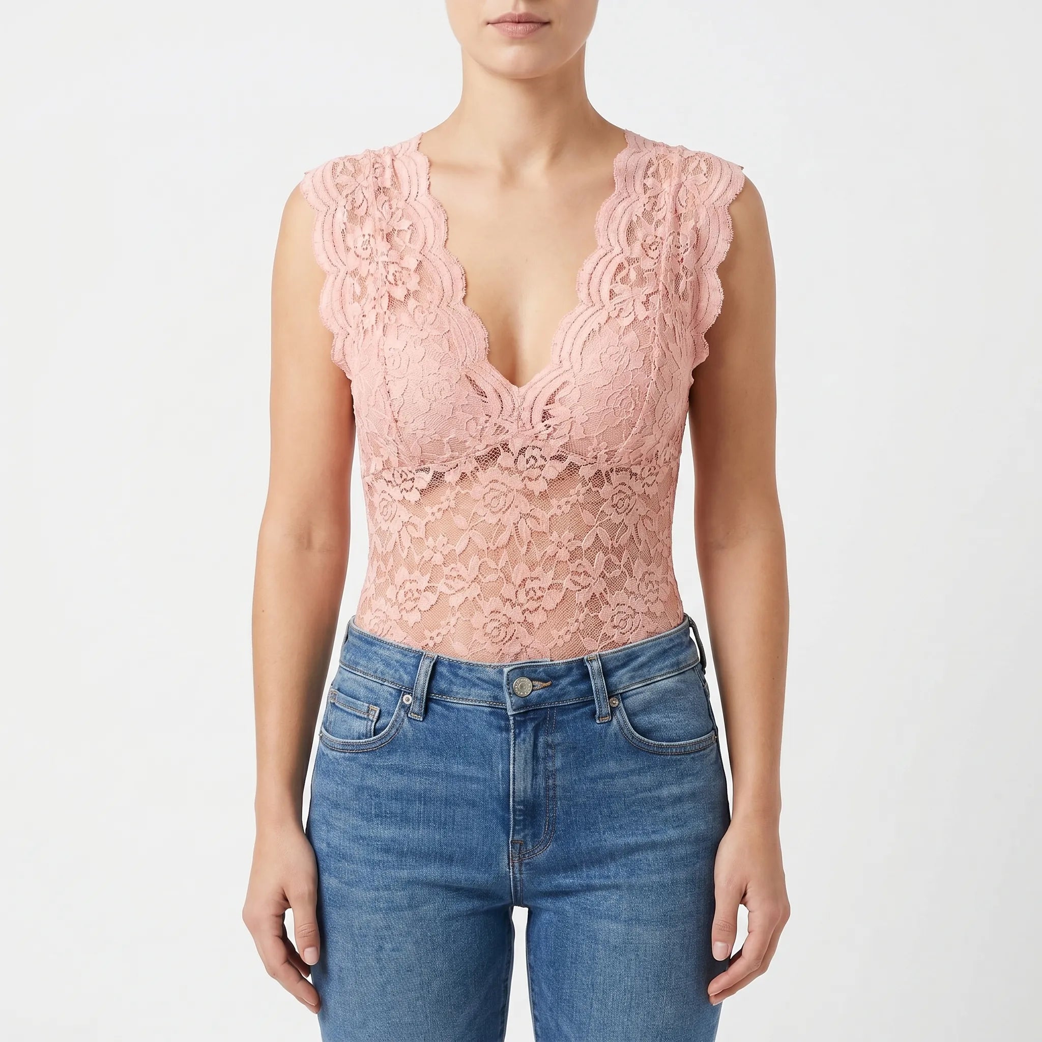 Elegante Kanten Top Met Bloemenmotief | Navando