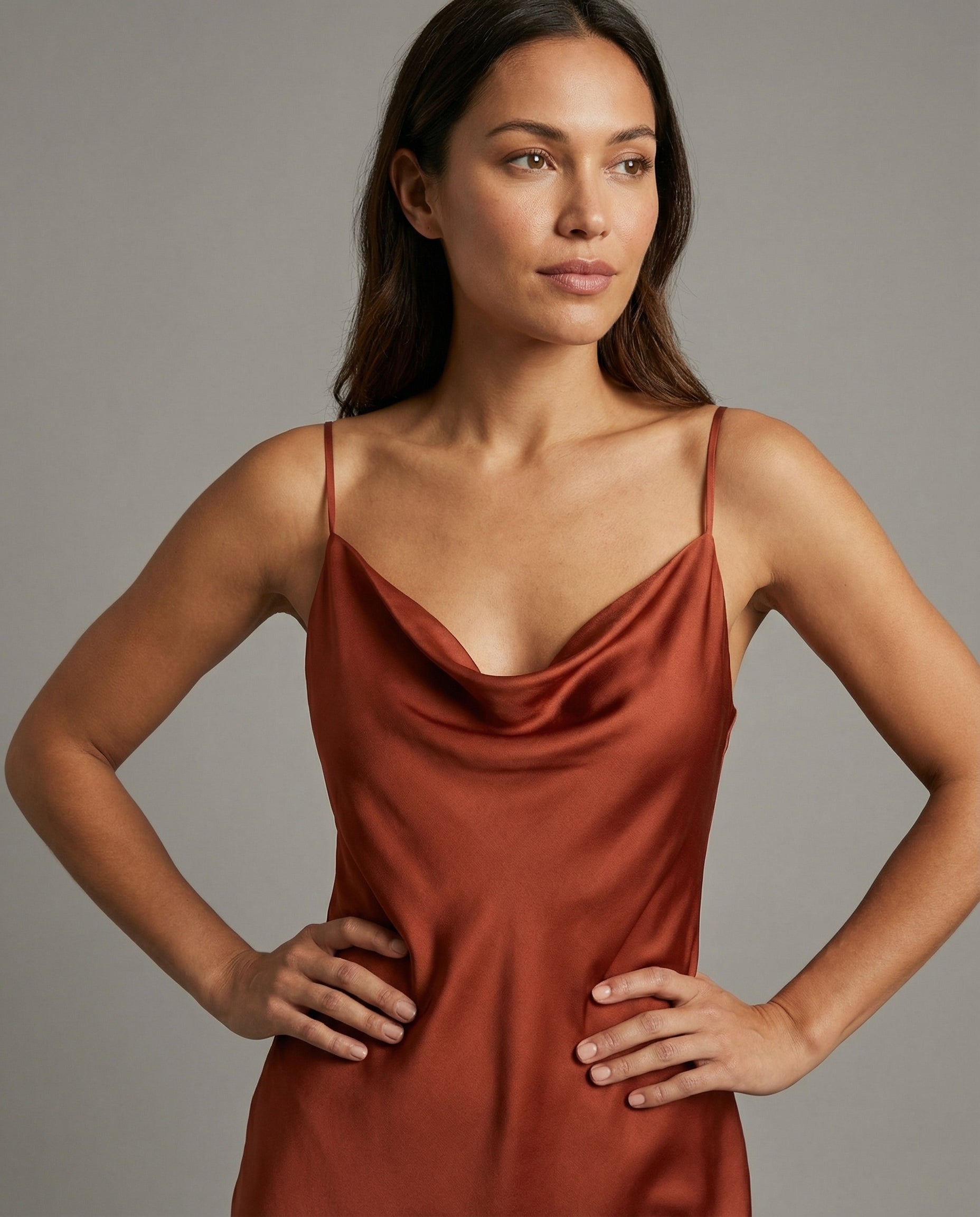 Elegante Lange Slipdress | Navando