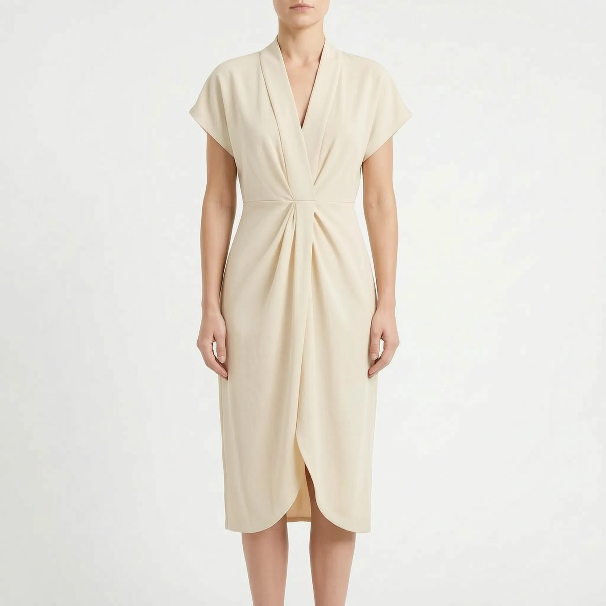 Elegante Midi-Wikkeljurk | Navando