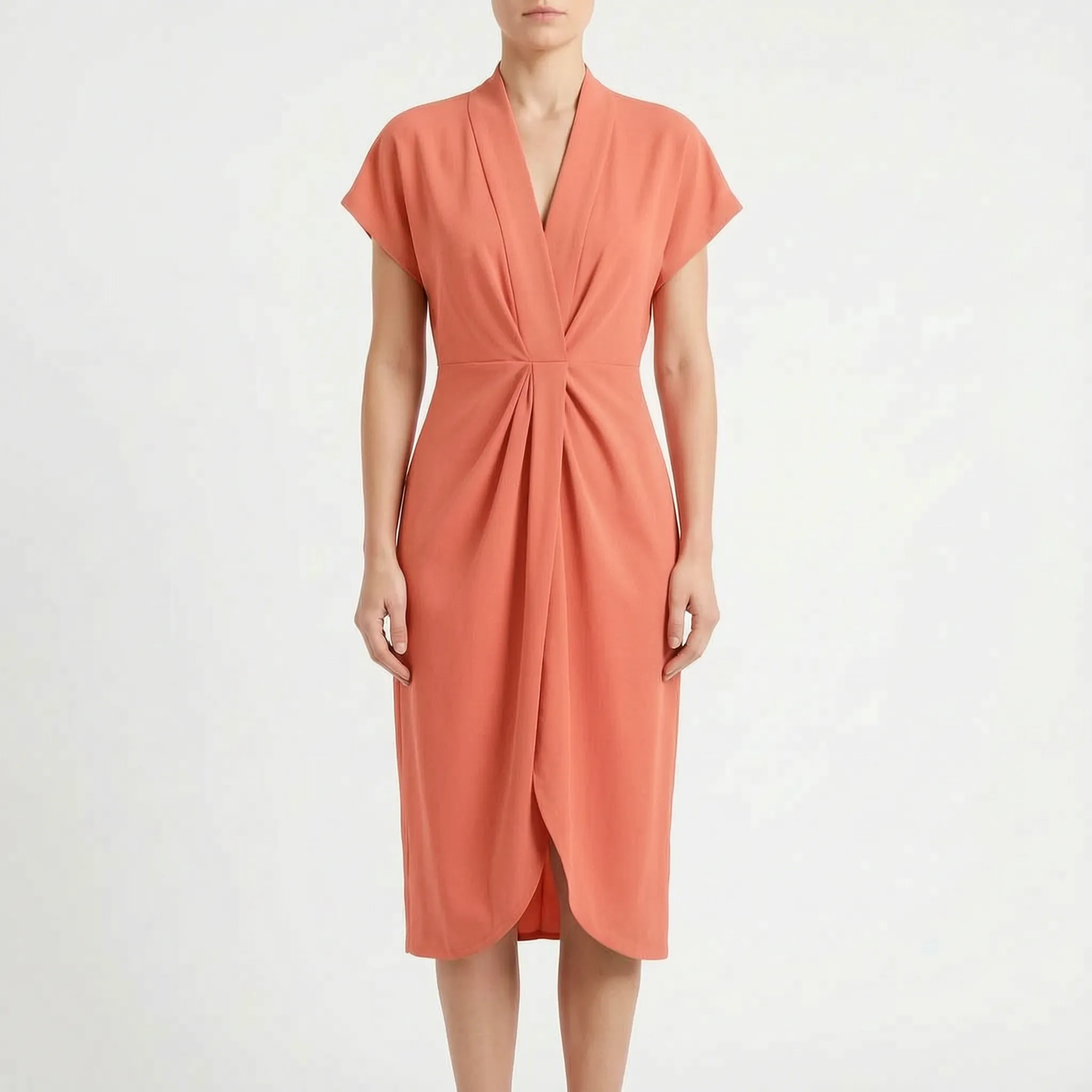 Elegante Midi-Wikkeljurk | Navando