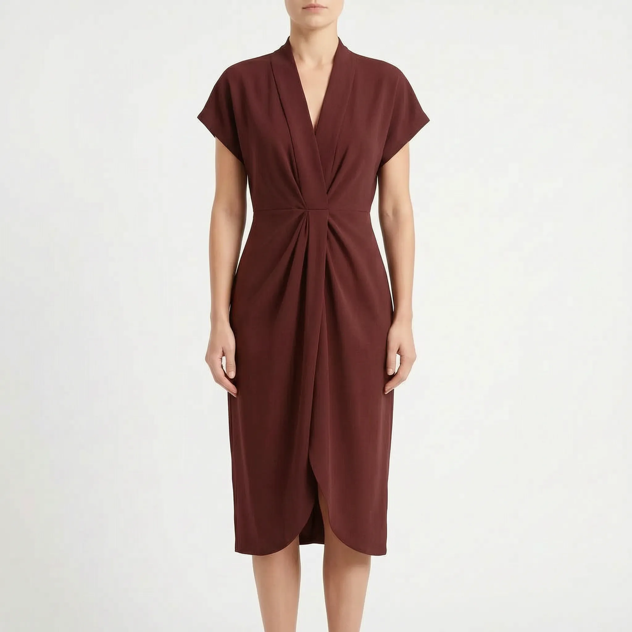 Elegante Midi-Wikkeljurk | Navando