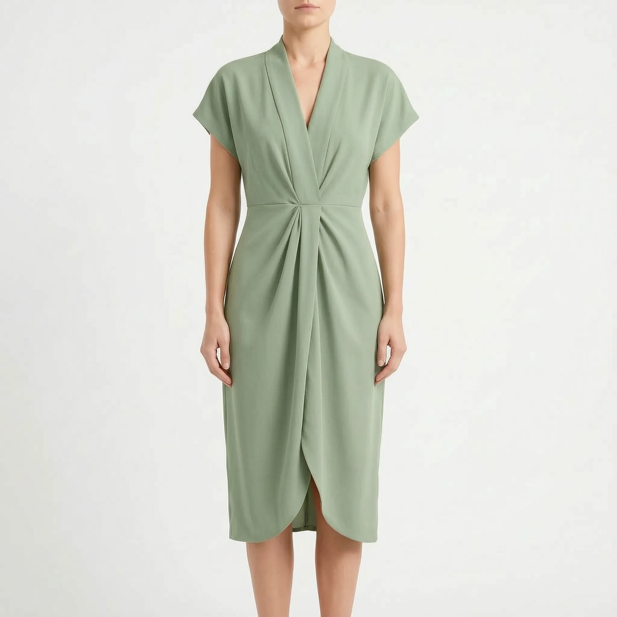 Elegante Midi-Wikkeljurk | Navando