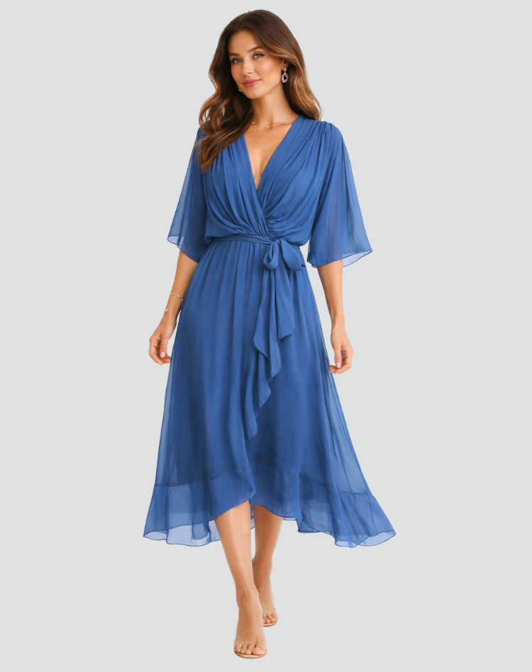 Elegante Midijurk Met Overslag | Navando