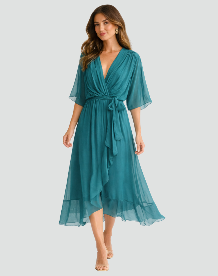 Elegante Midijurk Met Overslag | Navando