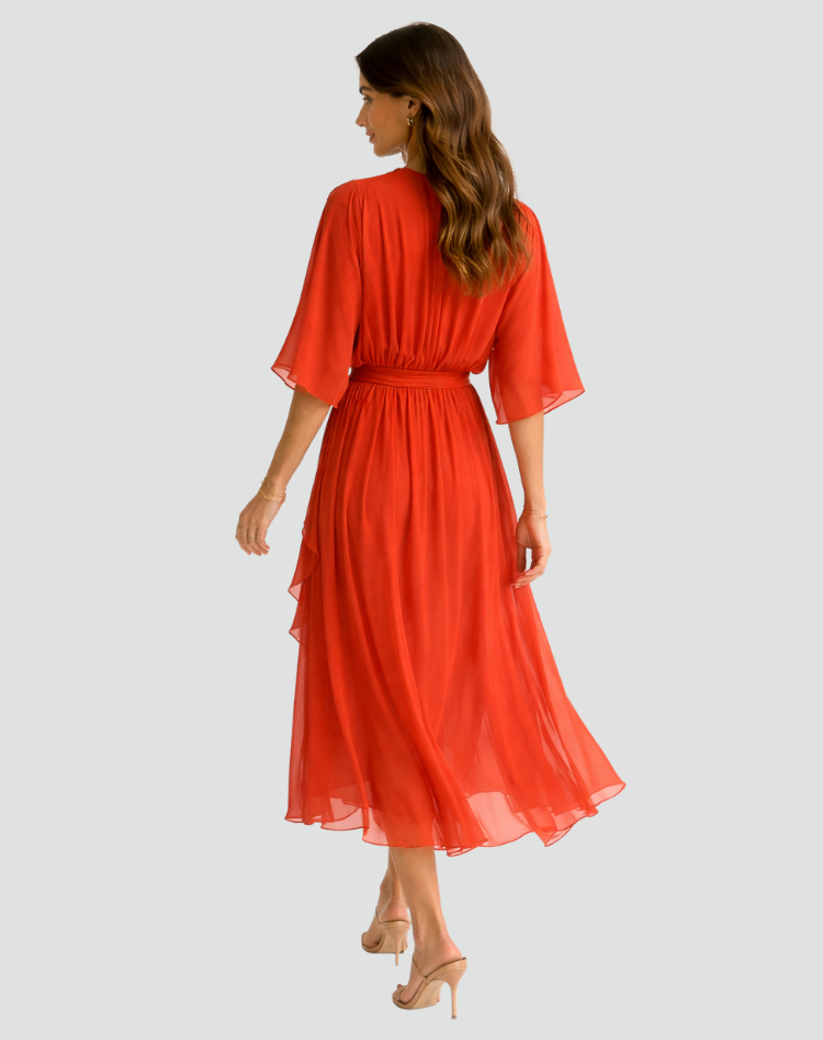 Elegante Midijurk Met Overslag | Navando