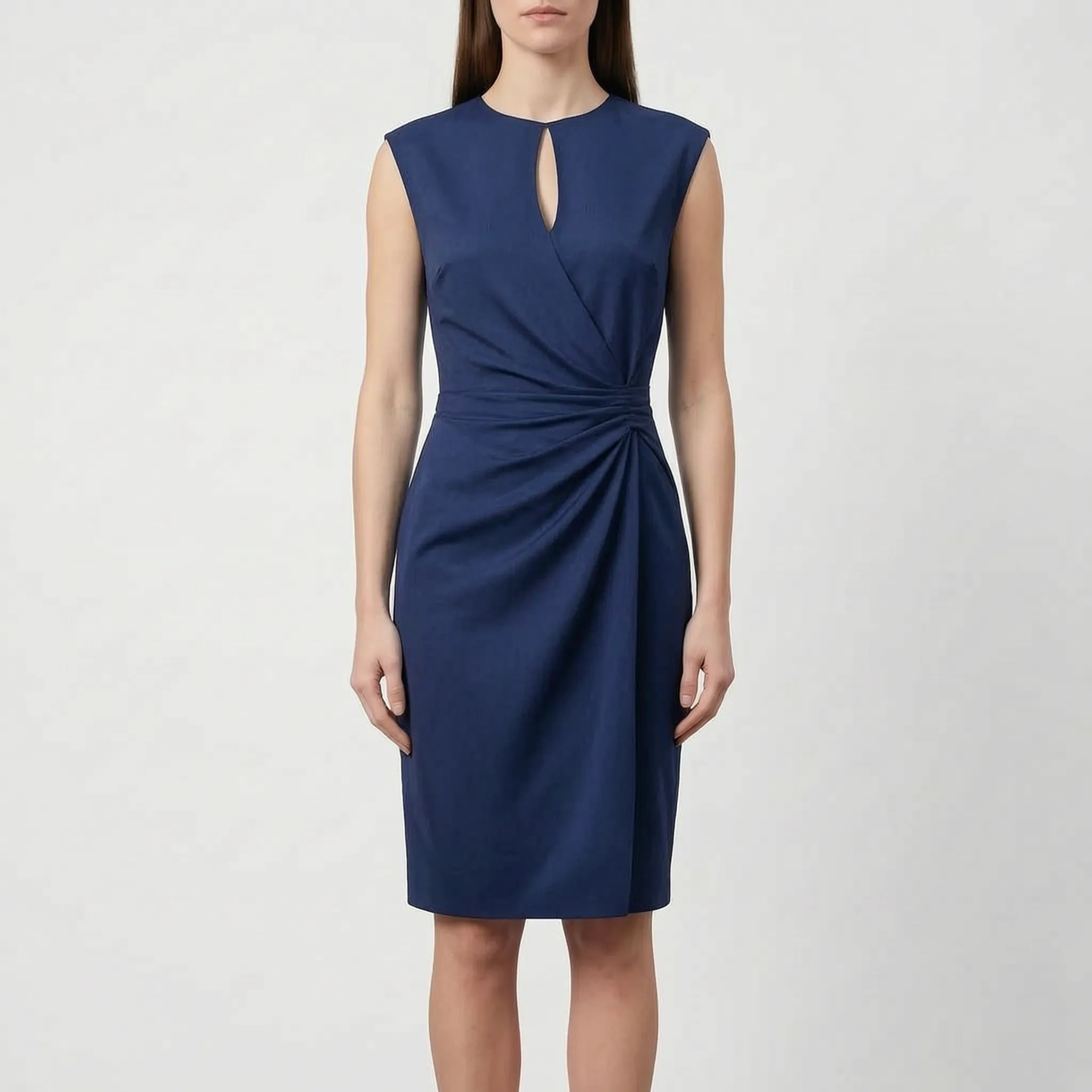 Elegante Mouwloze Midi Damesjurk | Navando