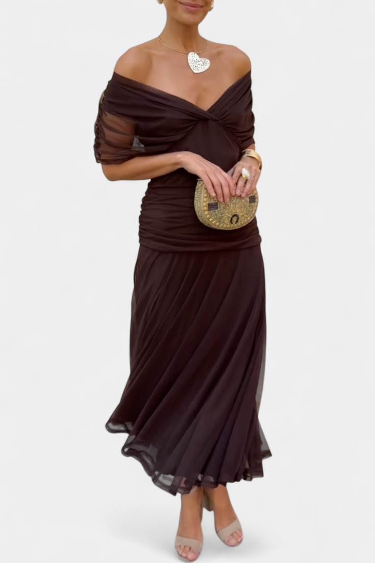 Elegante Off-Shoulder Jurk | Navando