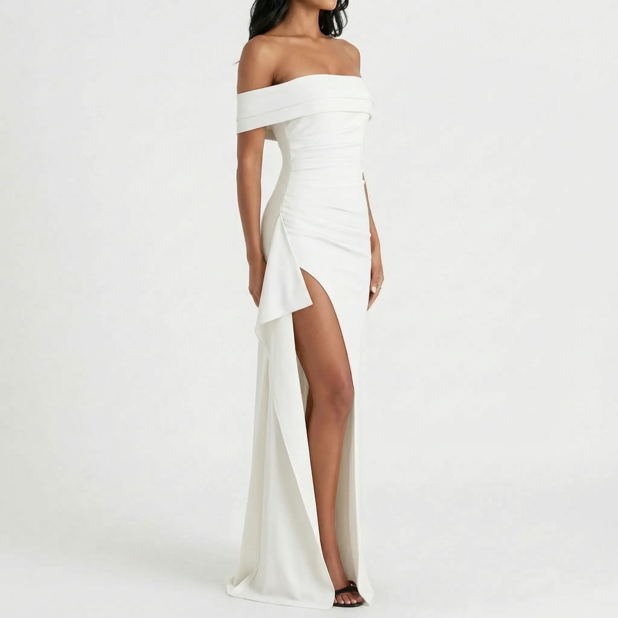 Elegante Off-Shoulder Maxijurk | Navando