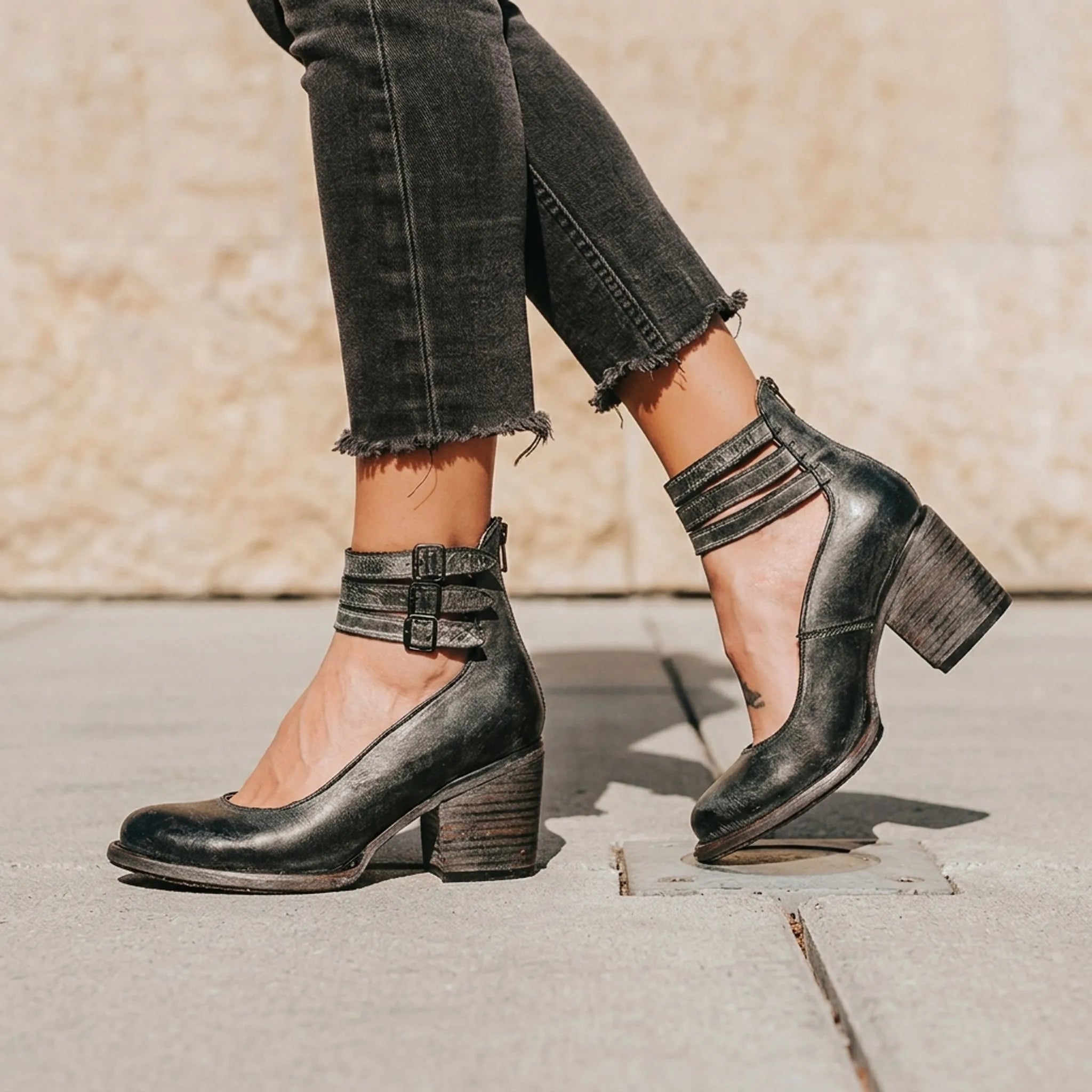 Elegante Pump Met Stevige Blokhak | Navando
