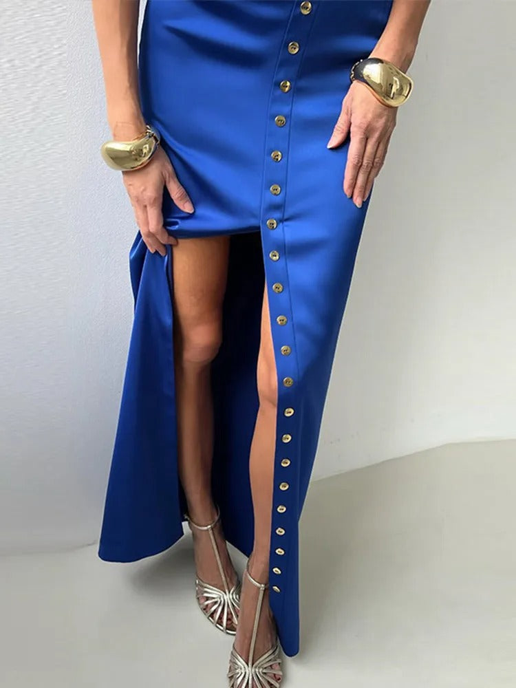 Elegante Tweedelige Set Met Maxirok | Navando