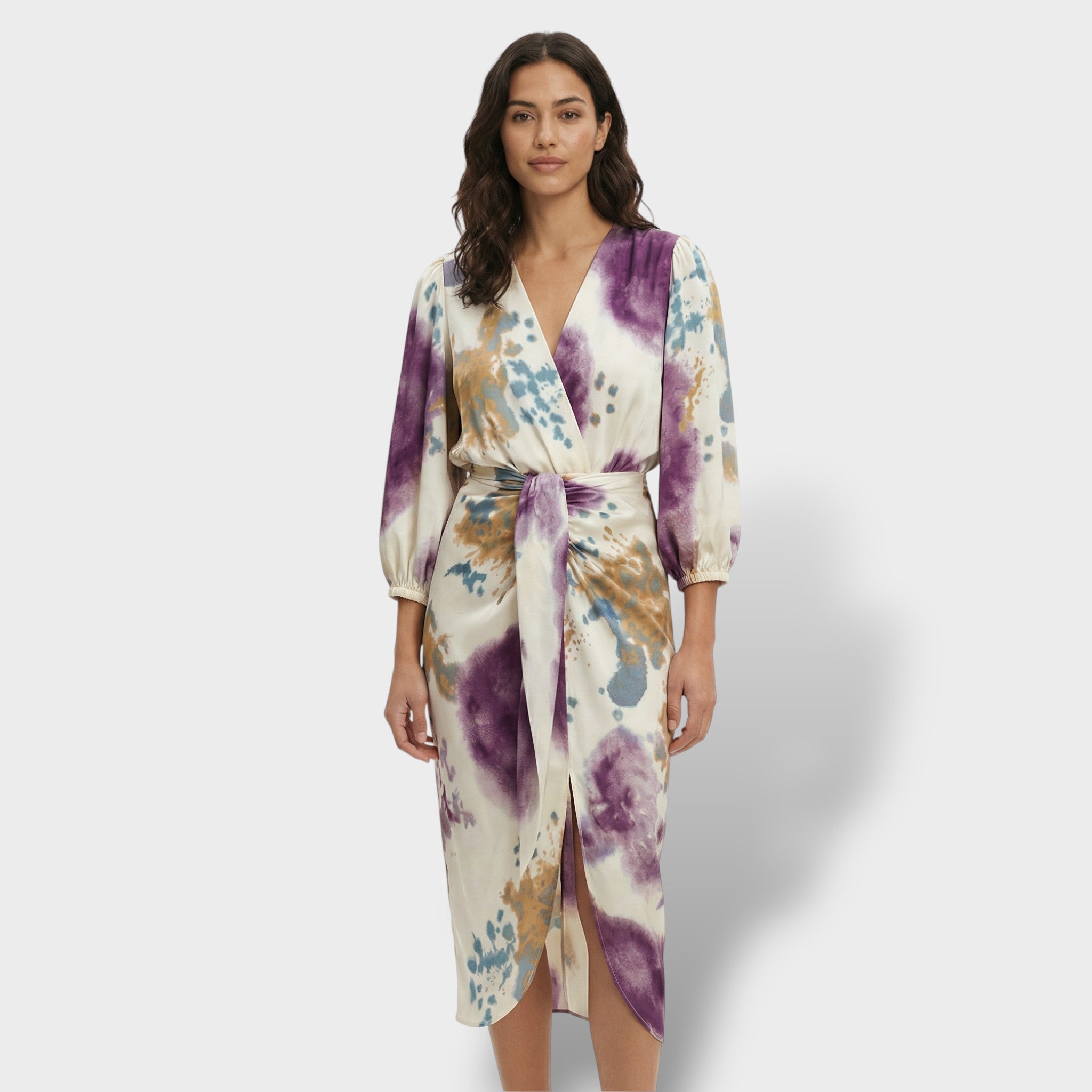 Elegante jurk | Tweedelig met V-hals 0
