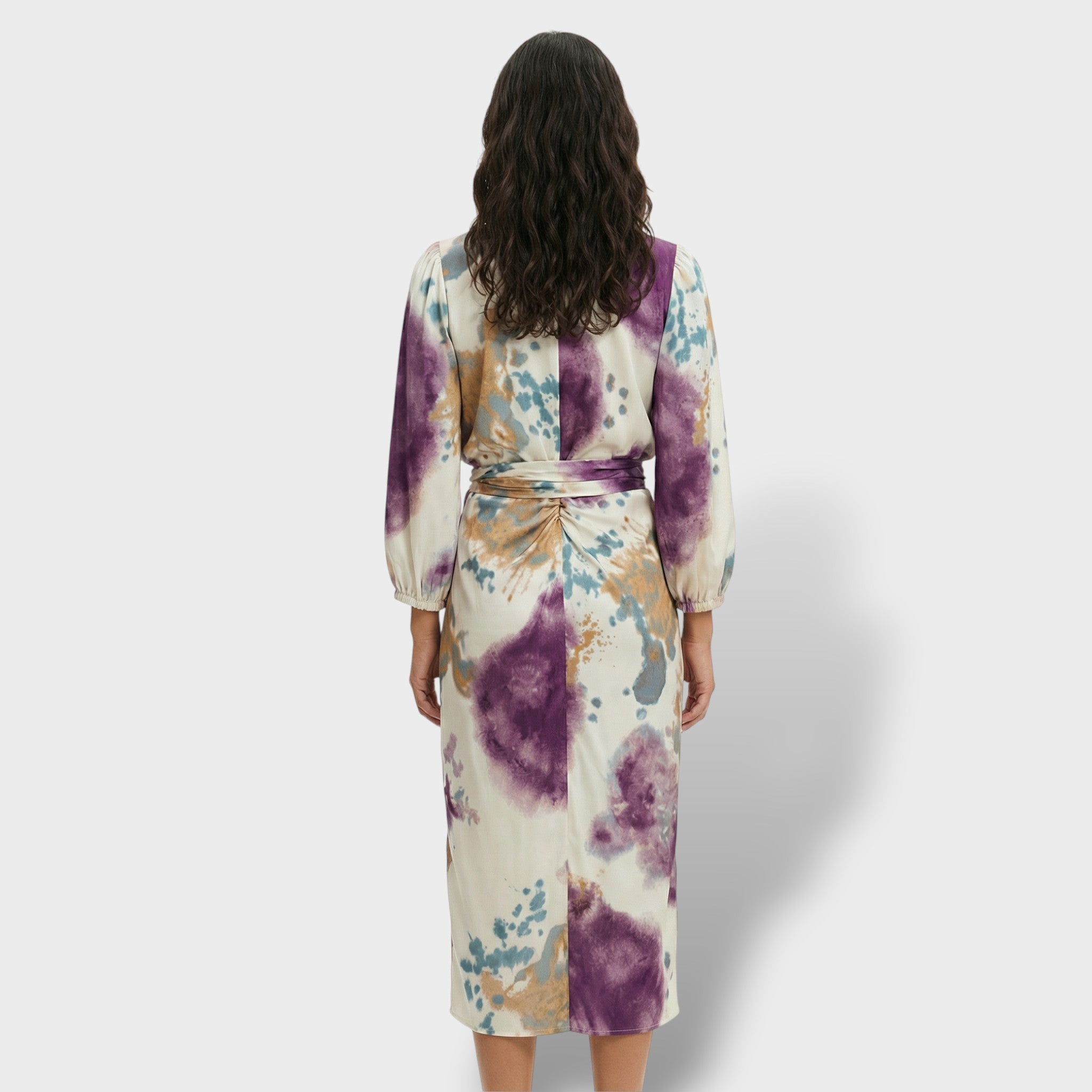 Elegante jurk | Tweedelig met V-hals 2