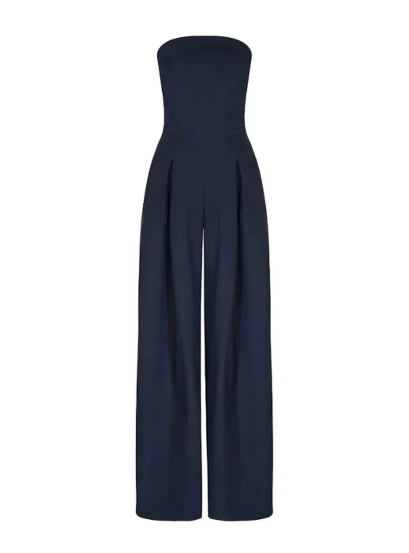 Elegante strapless jumpsuit voor dames – losse pasvorm voor de zomer 2
