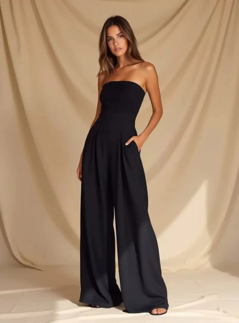 Elegante strapless jumpsuit voor dames – losse pasvorm voor de zomer 3