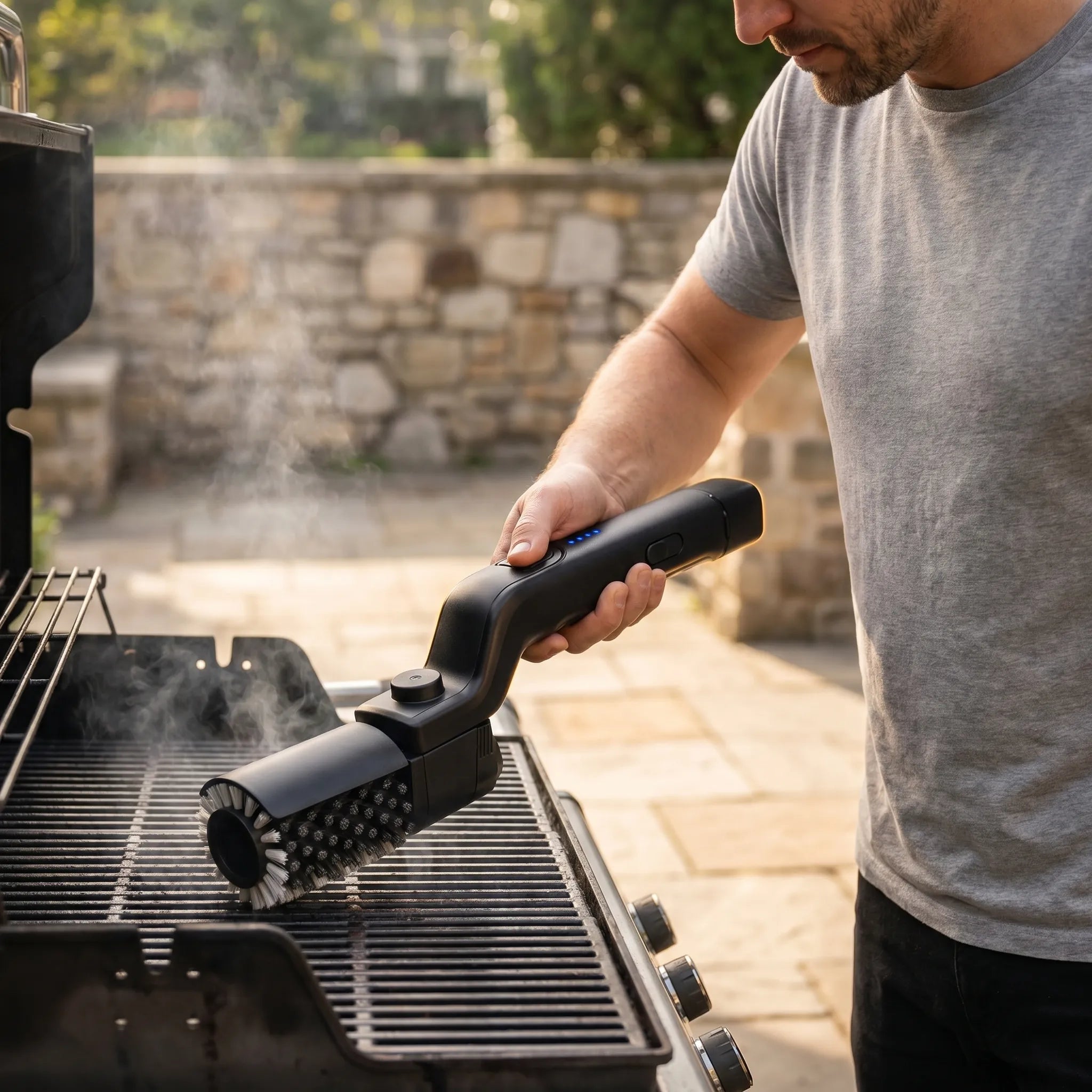 Elektrische Draadloze Grillborstel | Navando