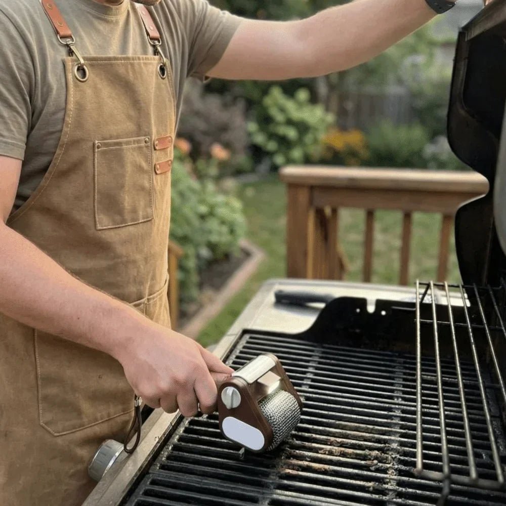 Elektrische Grillborstel Met Roterende Kop | Navando
