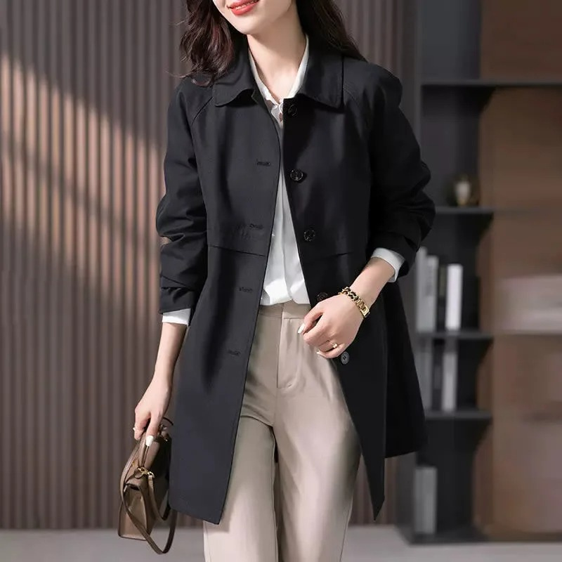 Elise | Korte trenchcoat met enkele knoop 3