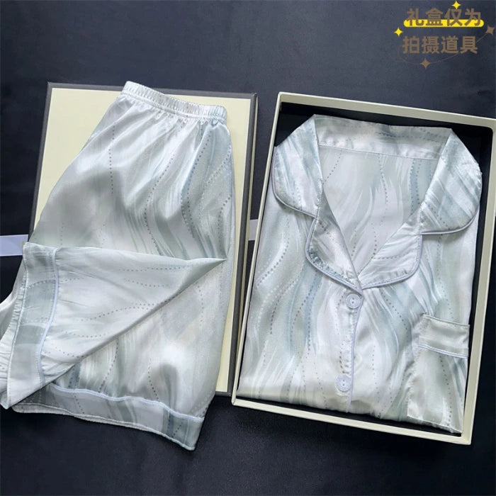 Fashion Home | Kersenprint tweedelige pyjama set 12