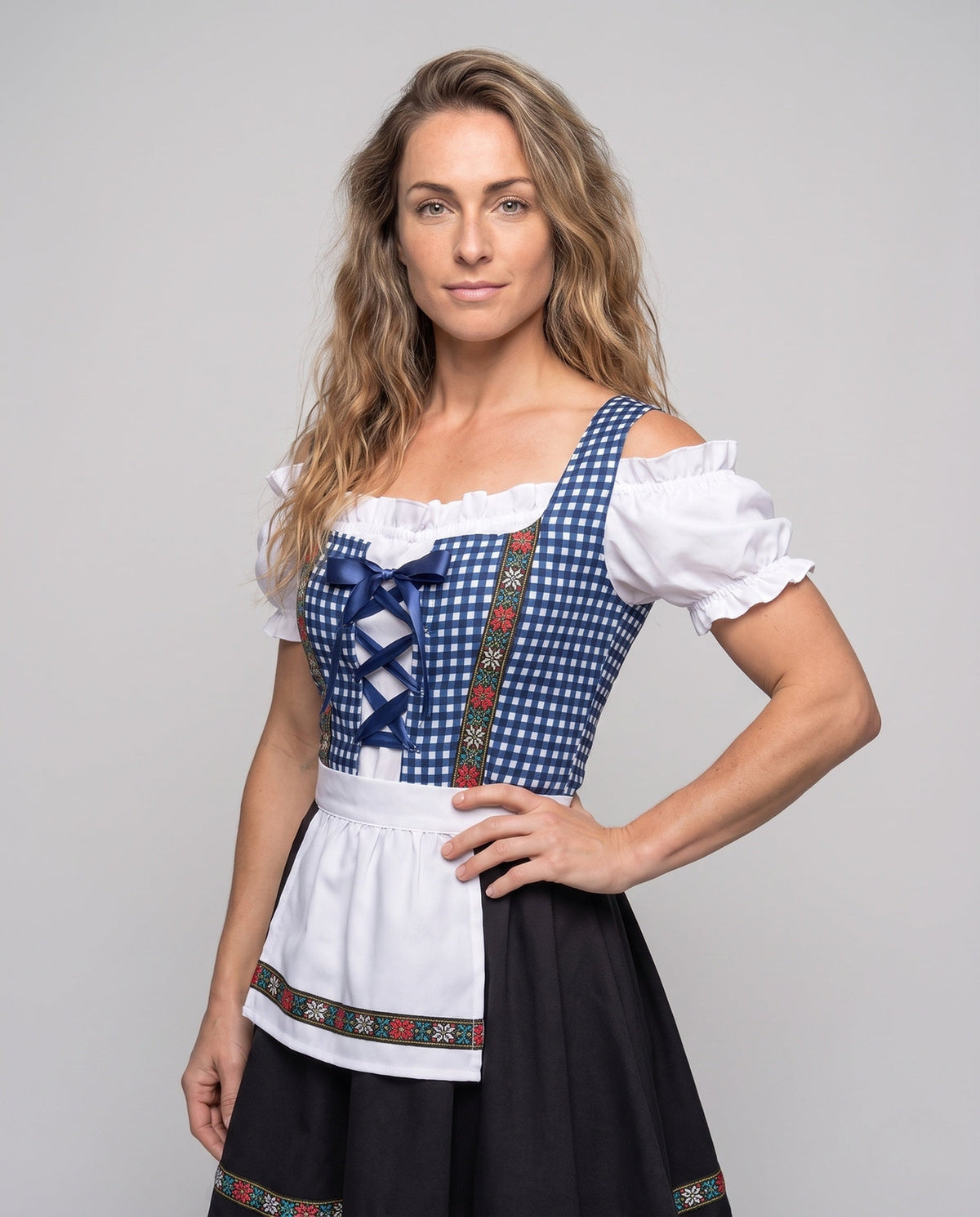 Fayen | Traditionele Dirndl Jurk Met Ruches