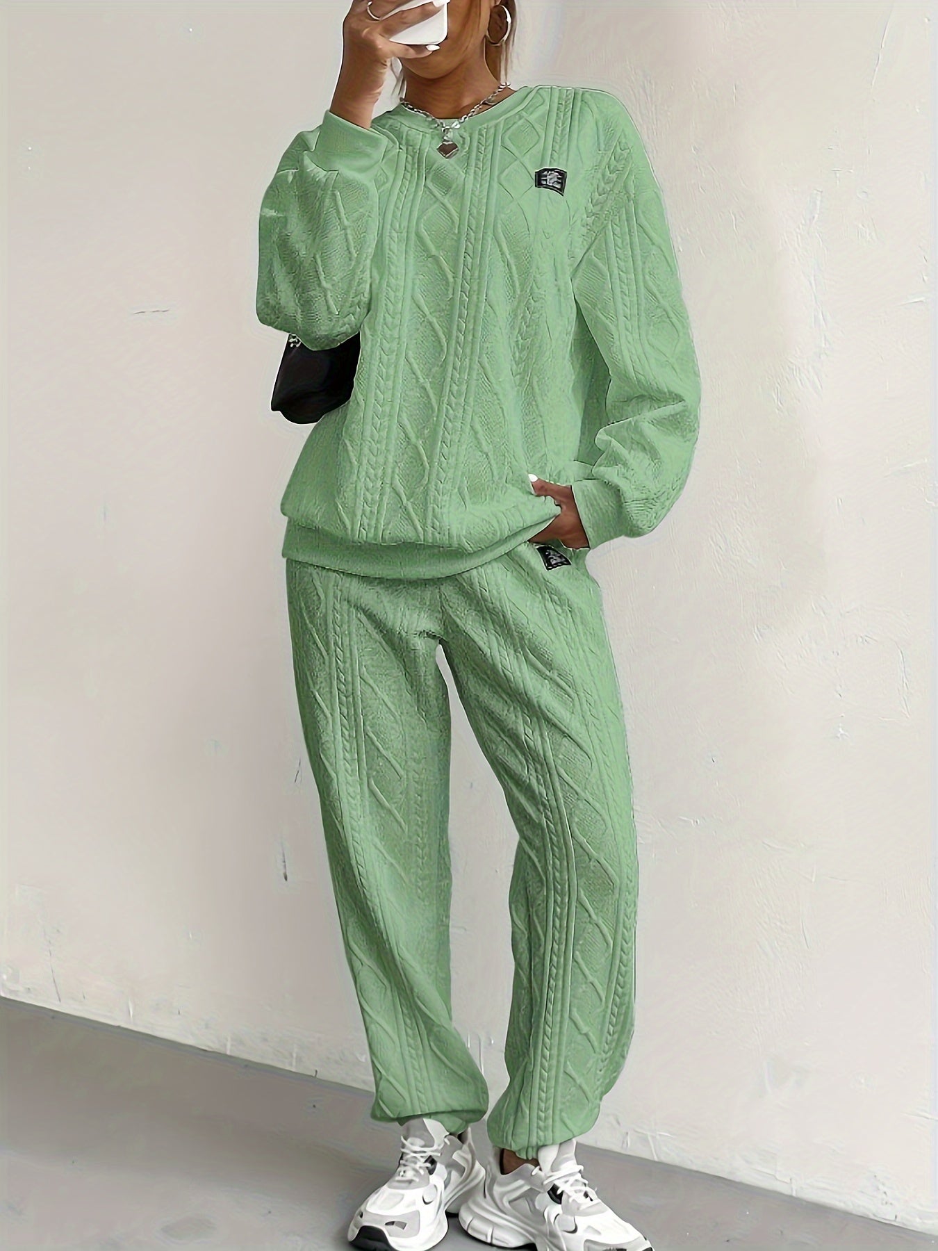 Fianna | Kabelgebreide lounge set 4