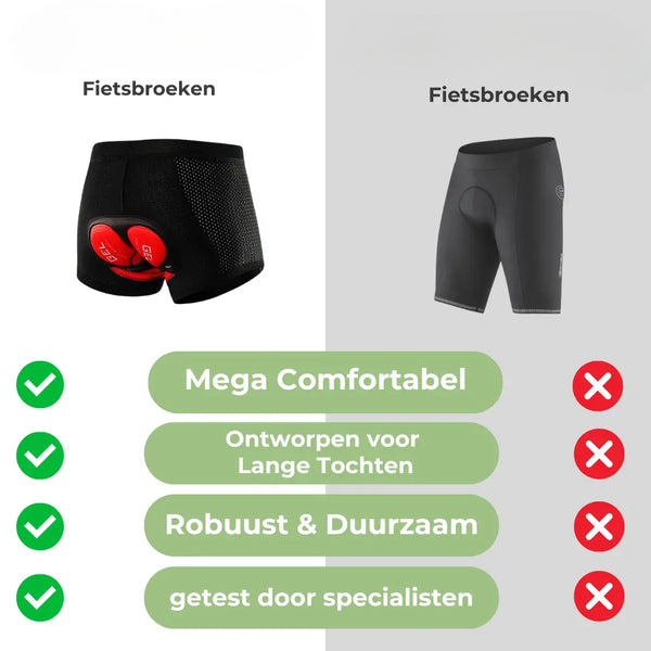 Fietsbroek | Gelvoering met ademende zeem 3