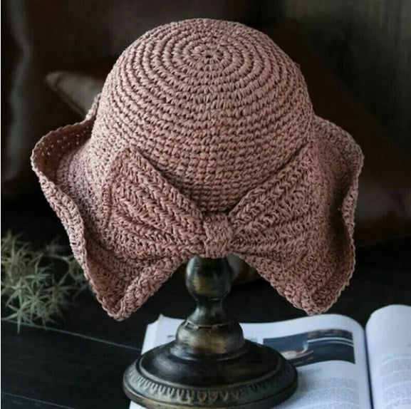 FloppyHats | Effen zonnehoed met gekrulde rand 0