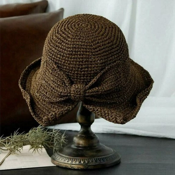 FloppyHats | Effen zonnehoed met gekrulde rand 4