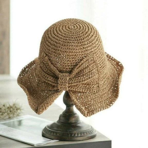 FloppyHats | Effen zonnehoed met gekrulde rand 7