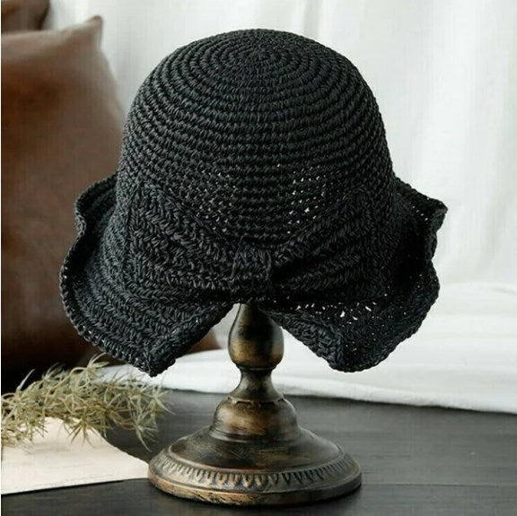 FloppyHats | Effen zonnehoed met gekrulde rand 8