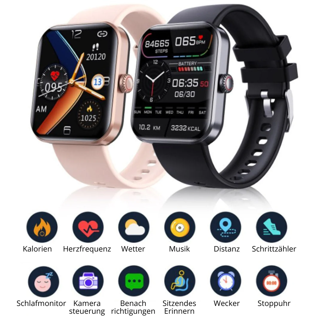 Frendorf | Kleurentouchscreen smartwatch met hartslag- en bloeddrukmonitor 3