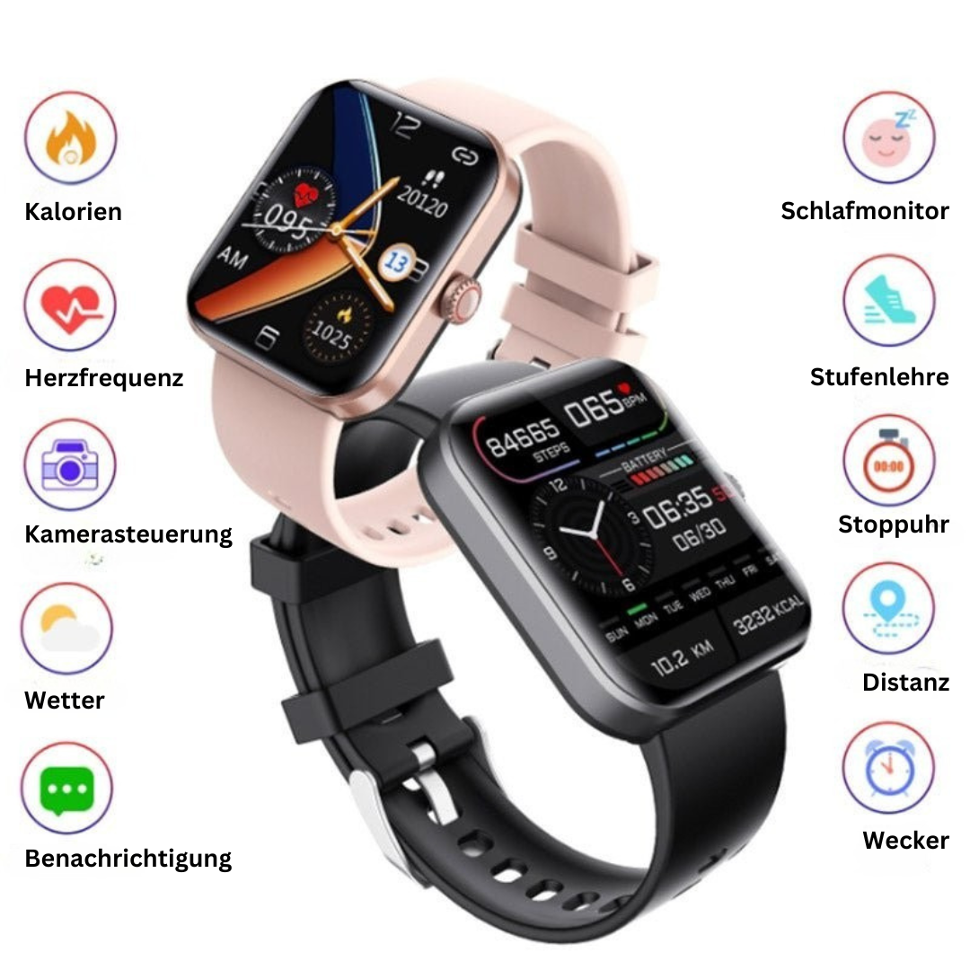 Frendorf | Kleurentouchscreen smartwatch met hartslag- en bloeddrukmonitor 8