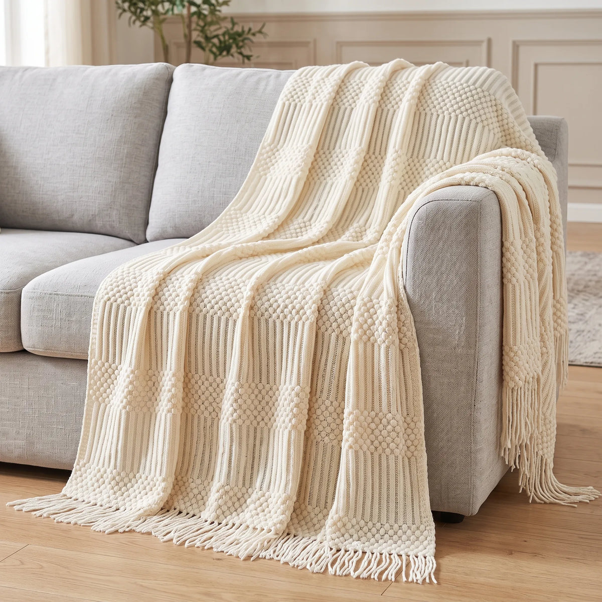 Gebreide Plaid Voor Ontspannen Avonden | Scandinavisch Ontwerp