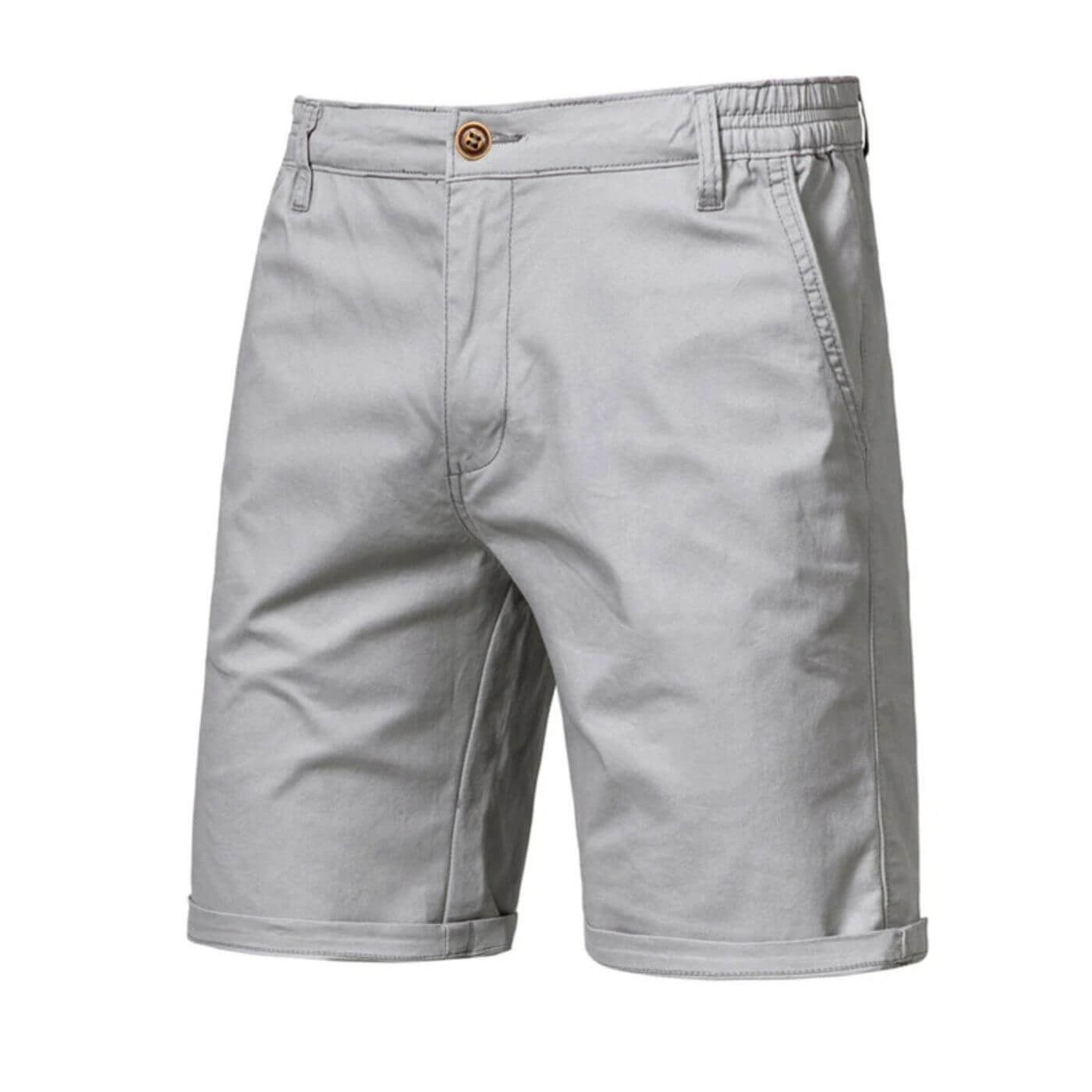 Geklede Effen Chino Shorts | Navando