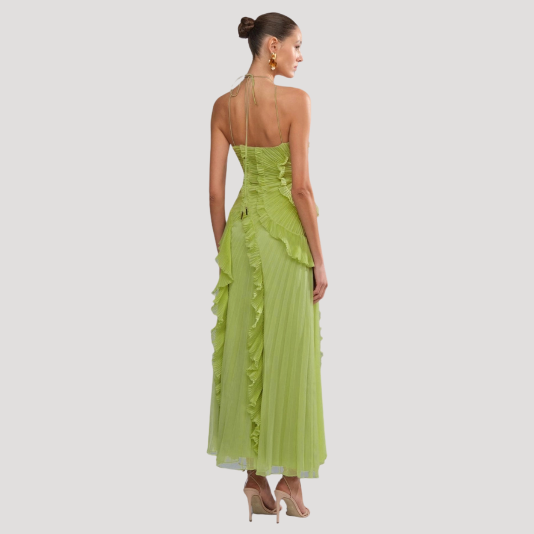 Geplooide Asymmetrische Jurk | Navando