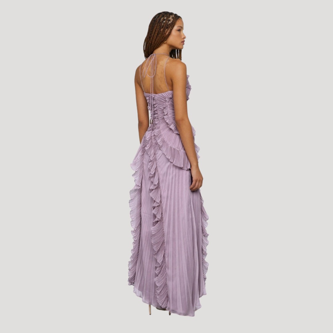 Geplooide Asymmetrische Jurk | Navando