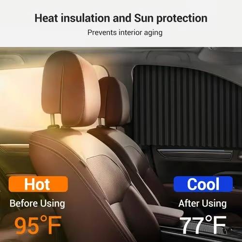 Geplooide Zonneschermen Voor De Auto | Navando