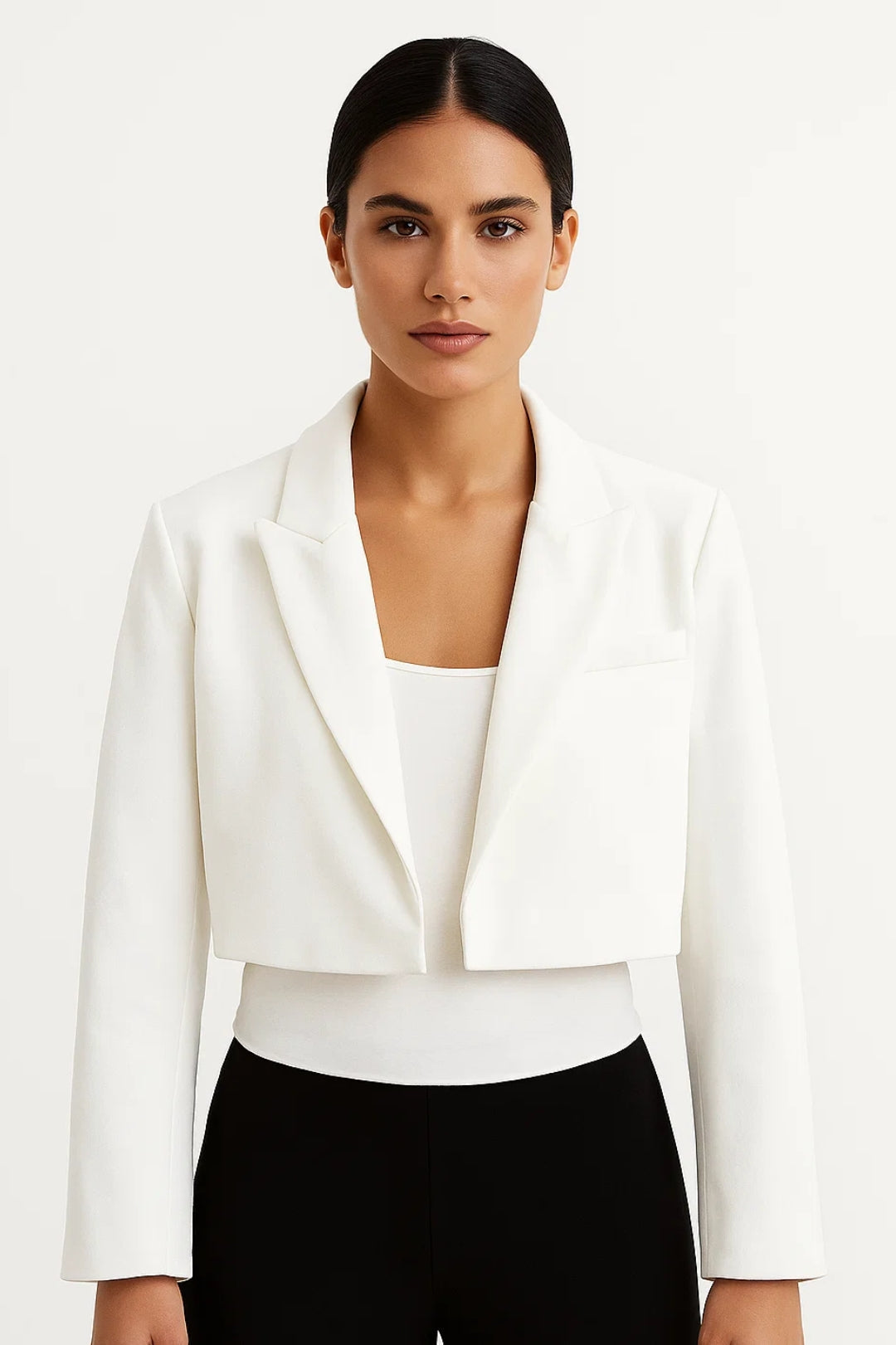 Gestructureerde Mooie Blazer Dames Met Reverskraag | Navando