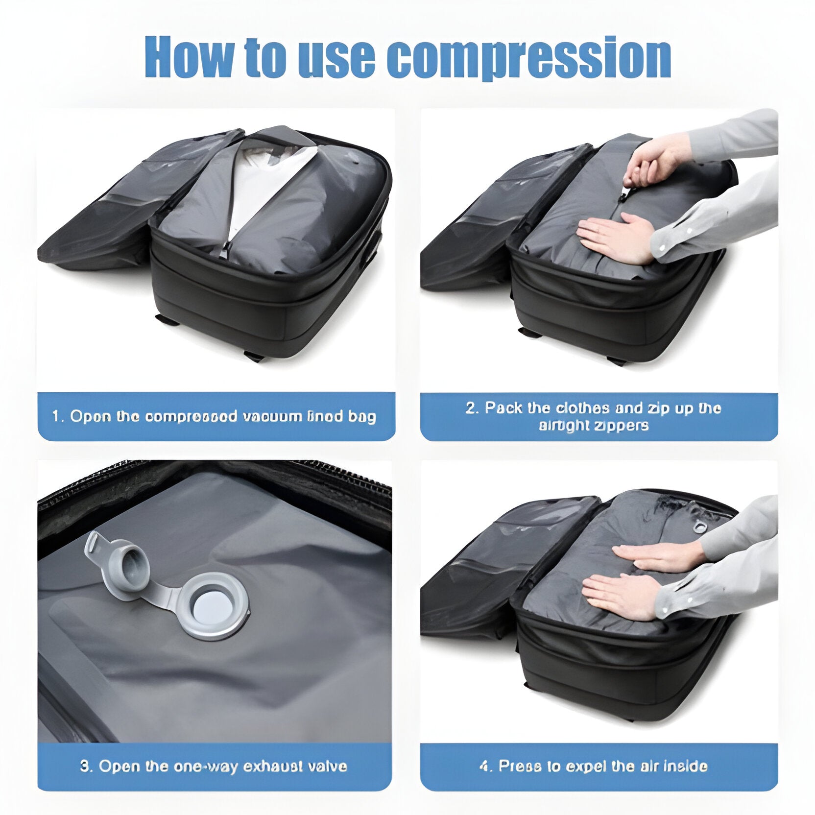 Gestructureerde Vacuum Rugzak Voor Handbagage | Navando