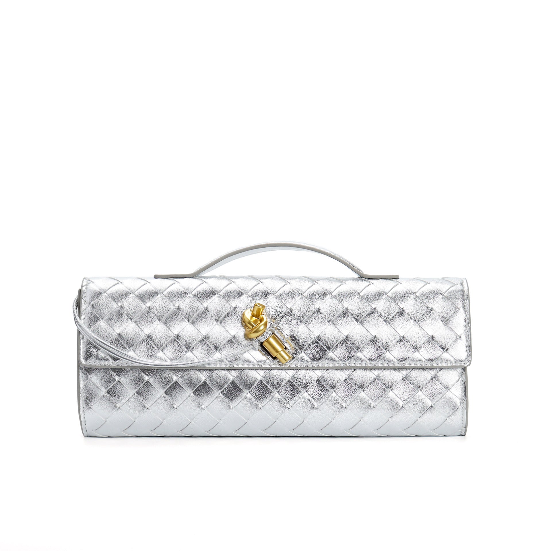 Gevlochten dames clutch van echt leer – Elegant & Veelzijdig 17