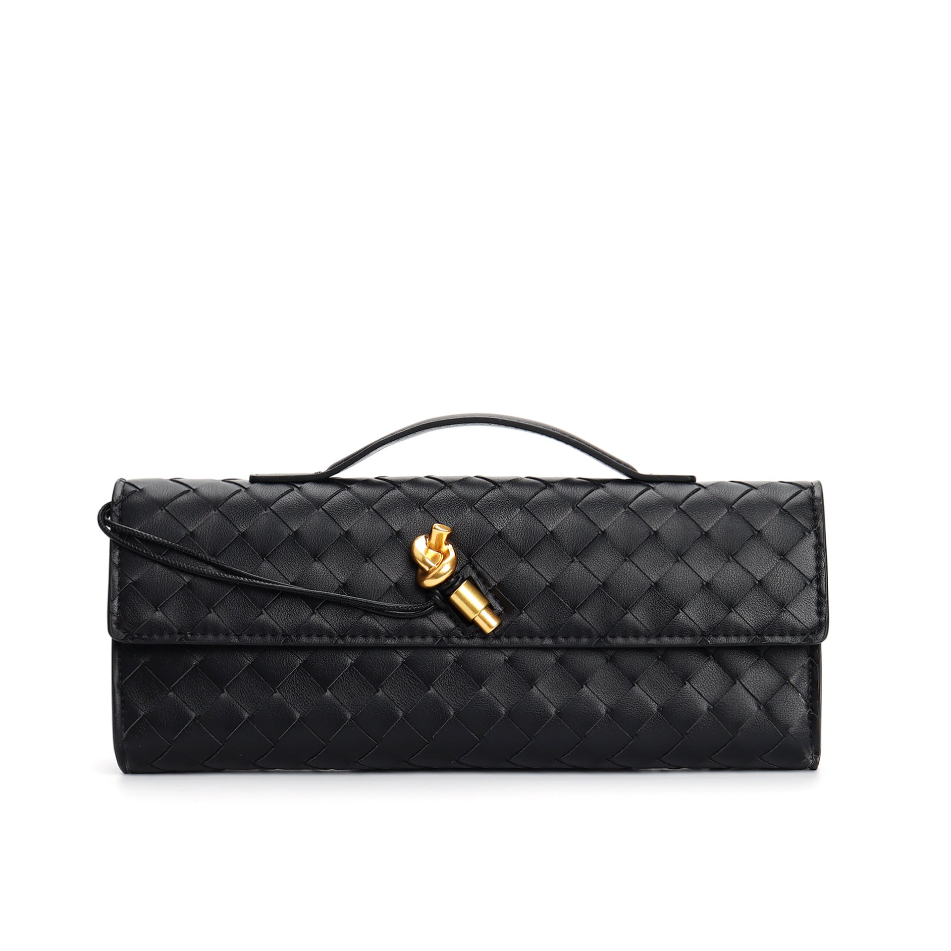 Gevlochten dames clutch van echt leer – Elegant & Veelzijdig 19