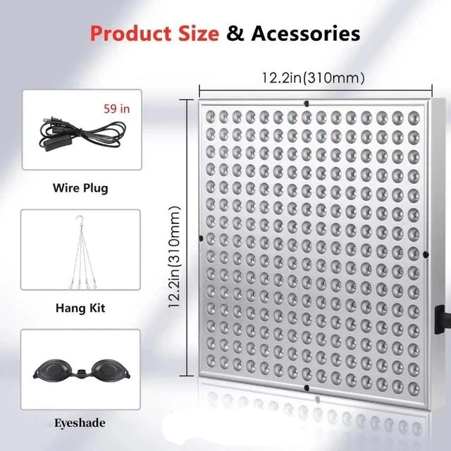 GlowVibe | Rood licht therapiepaneel met 225 LEDs 1